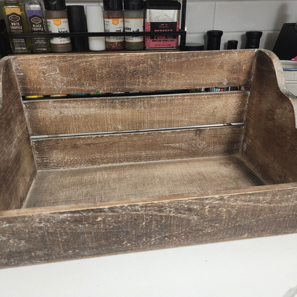 Rustic Wooden Storage Crate / Wall Shelf